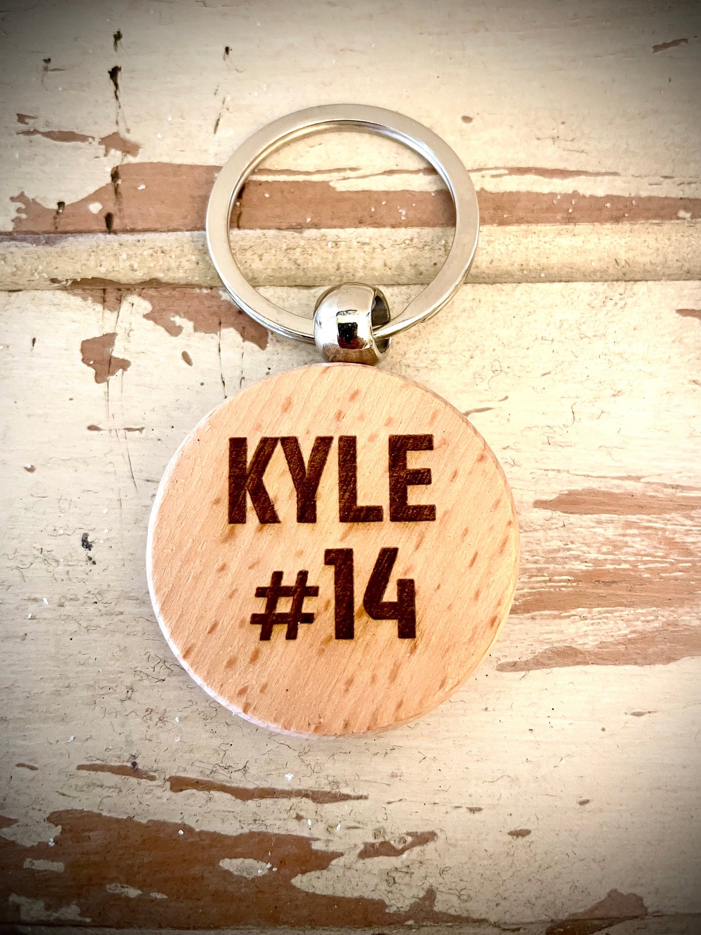 Baseball Wood Keychain | Senior Night, Team & Coach Gift | Laser Engraved