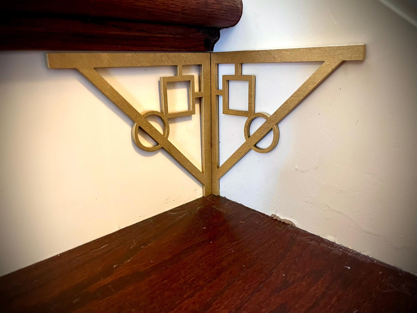 Art Deco art deco staircase accents / embellishments (set of 4) - set T