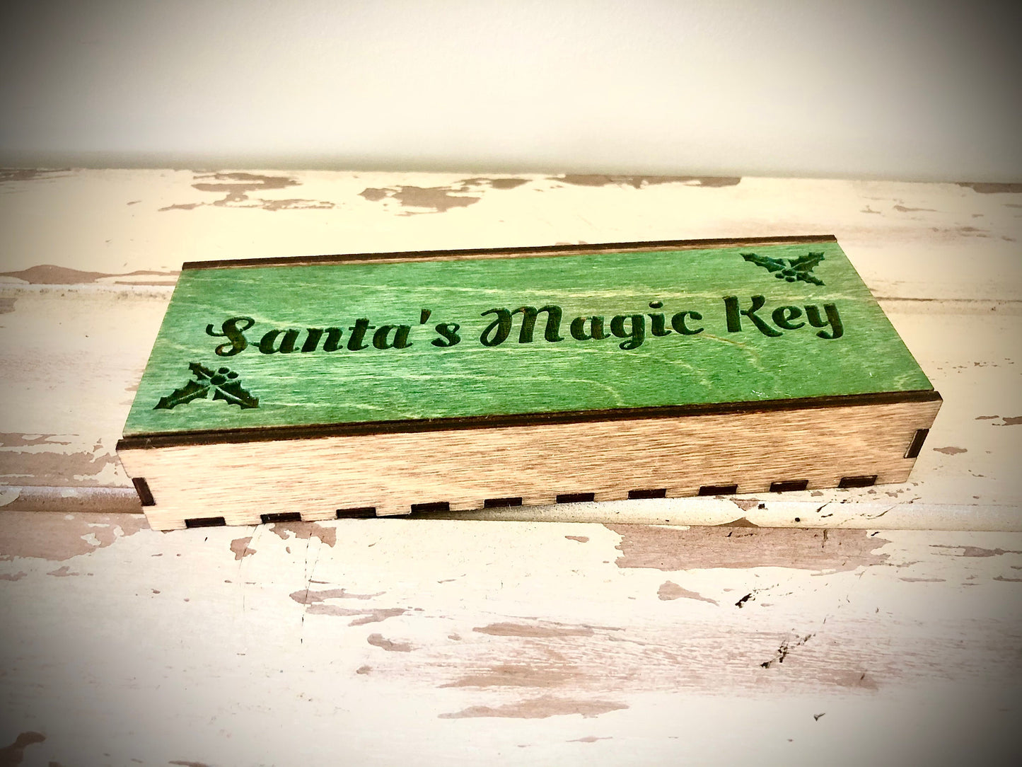Santa's Magic Key | Heirloom Wood Keepsake Box | Christmas Eve Tradition Gift