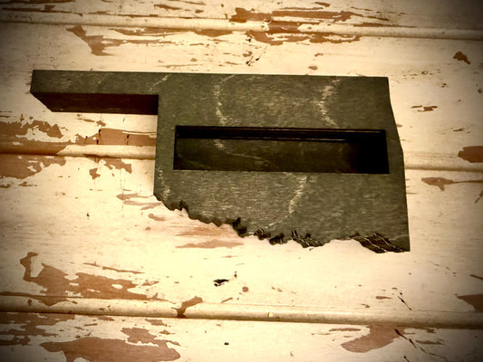 Oklahoma Wood Business Card Holder | 12 Finishes | Office Gift