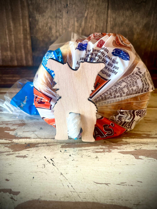 Funny Dog & Cat Butt Wood Bread Bag Ties | Unique Pet Lover Gift Idea