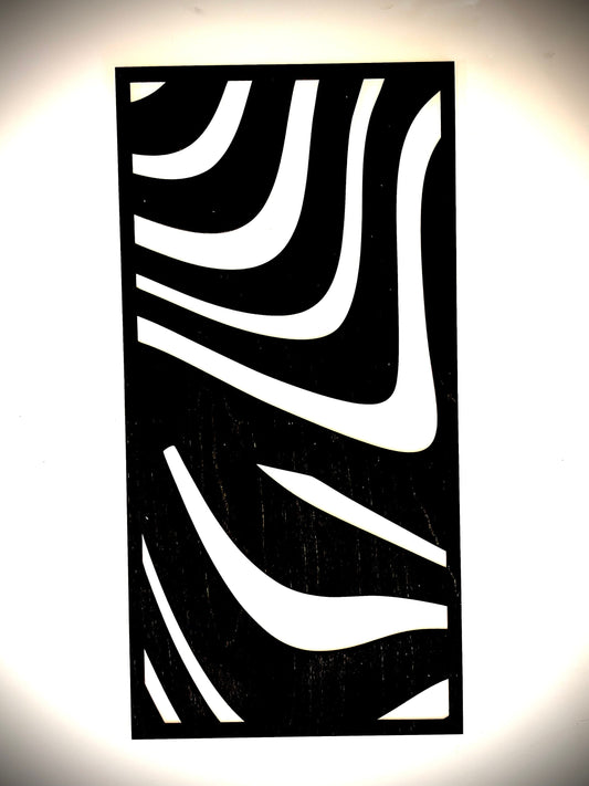 Waves & Abstracts Wood Wall Art | 3-Panel Set | Multiple Sizes & Finishes | Set A
