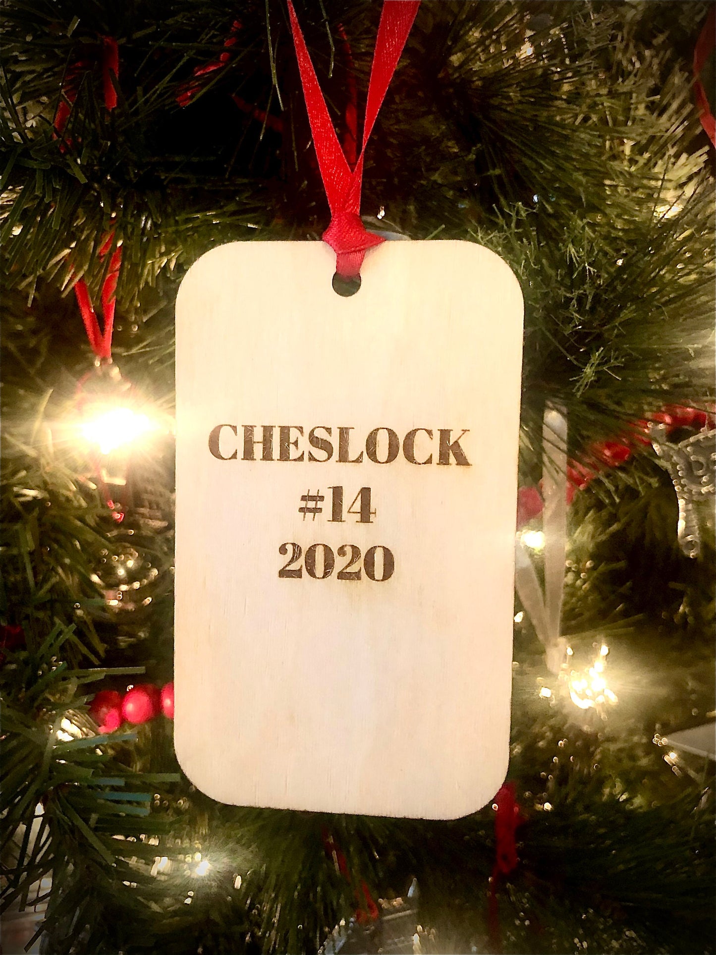 Hockey Rink Personalized Wood Ornament & Gift Tag | Our Happy Place | Hockey Gift | Coach Gift