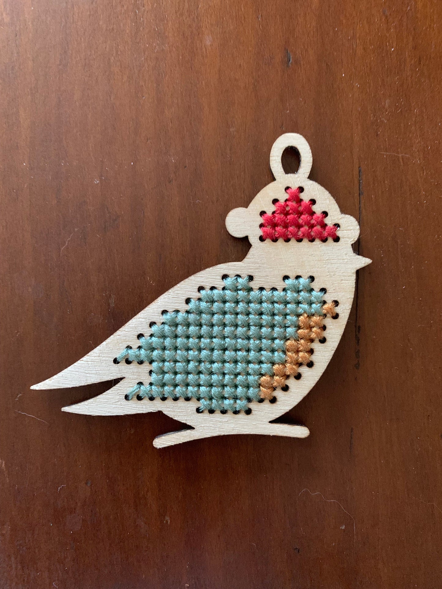 Cross Stitch Bird Christmas Ornament Wood Blanks | Assorted Quantities
