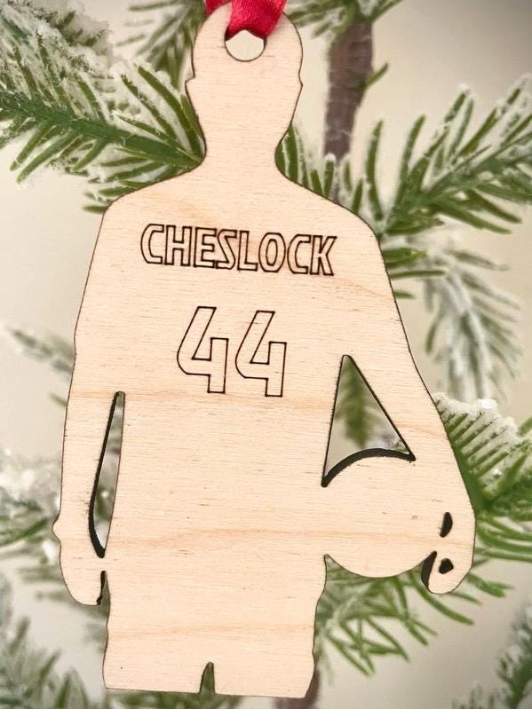 Basketball Player Personalized Wood Ornament & Gift Tag | Jersey Name & Number | Basketball Gift | Coach Gift