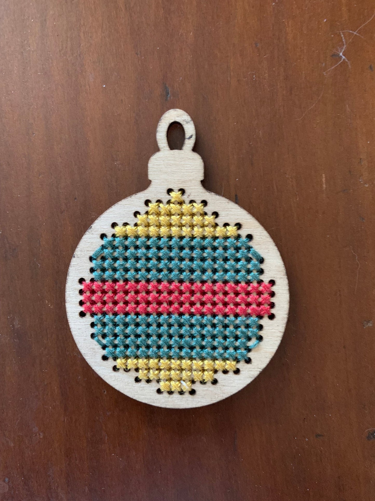 Cross Stitch Glass Ball Christmas Ornament Wood Blanks | Assorted Quantities