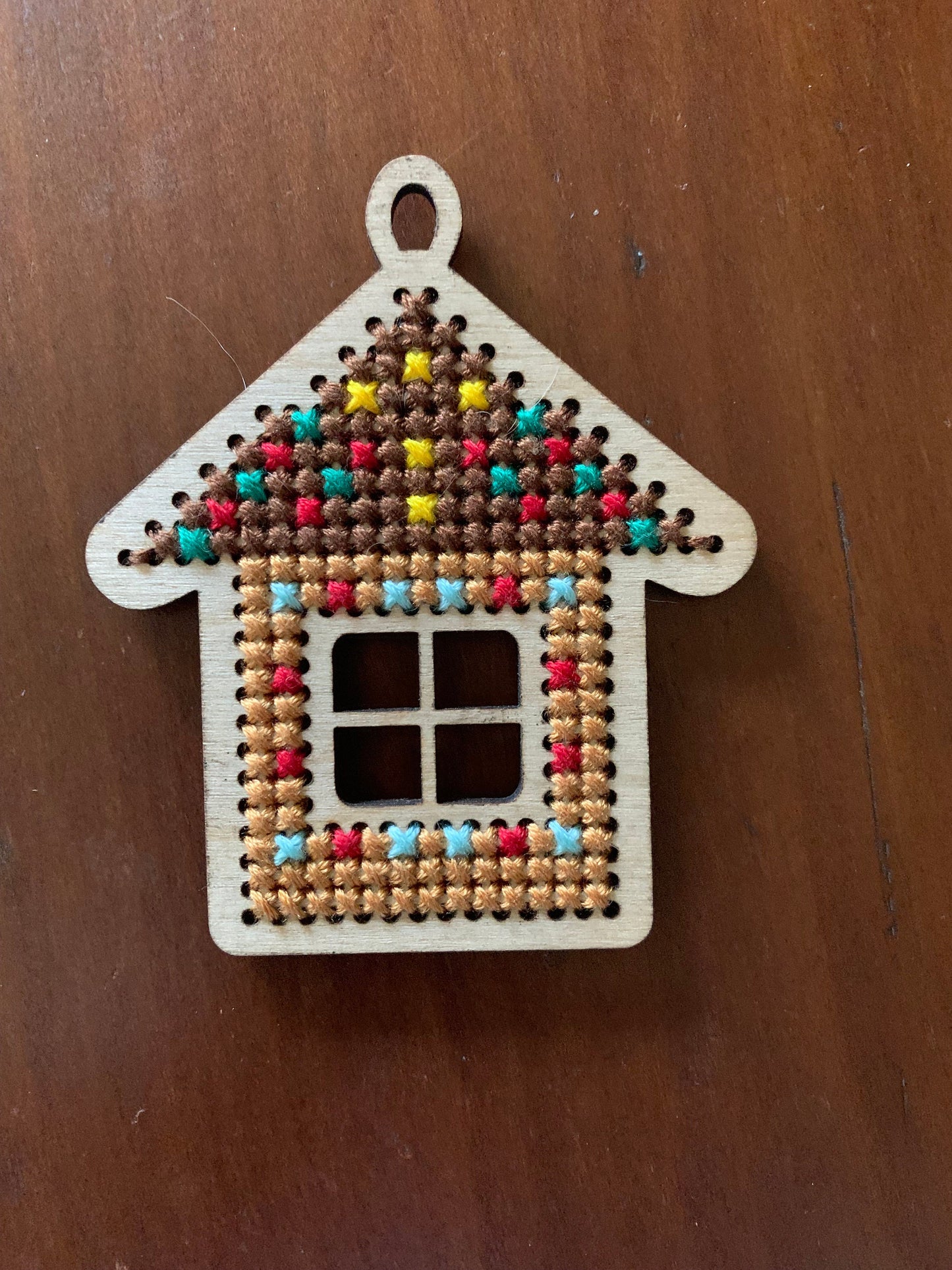 Cross Stitch House Christmas Ornament Wood Blanks | Assorted Quantities