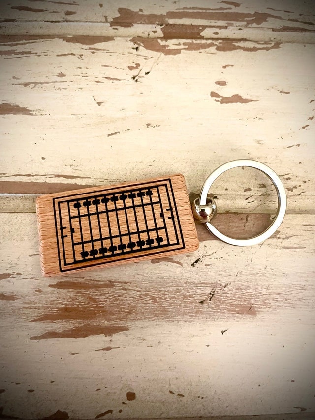 Custom School Mascot & Logo Wood Keychain | Laser Engraved | High School & College