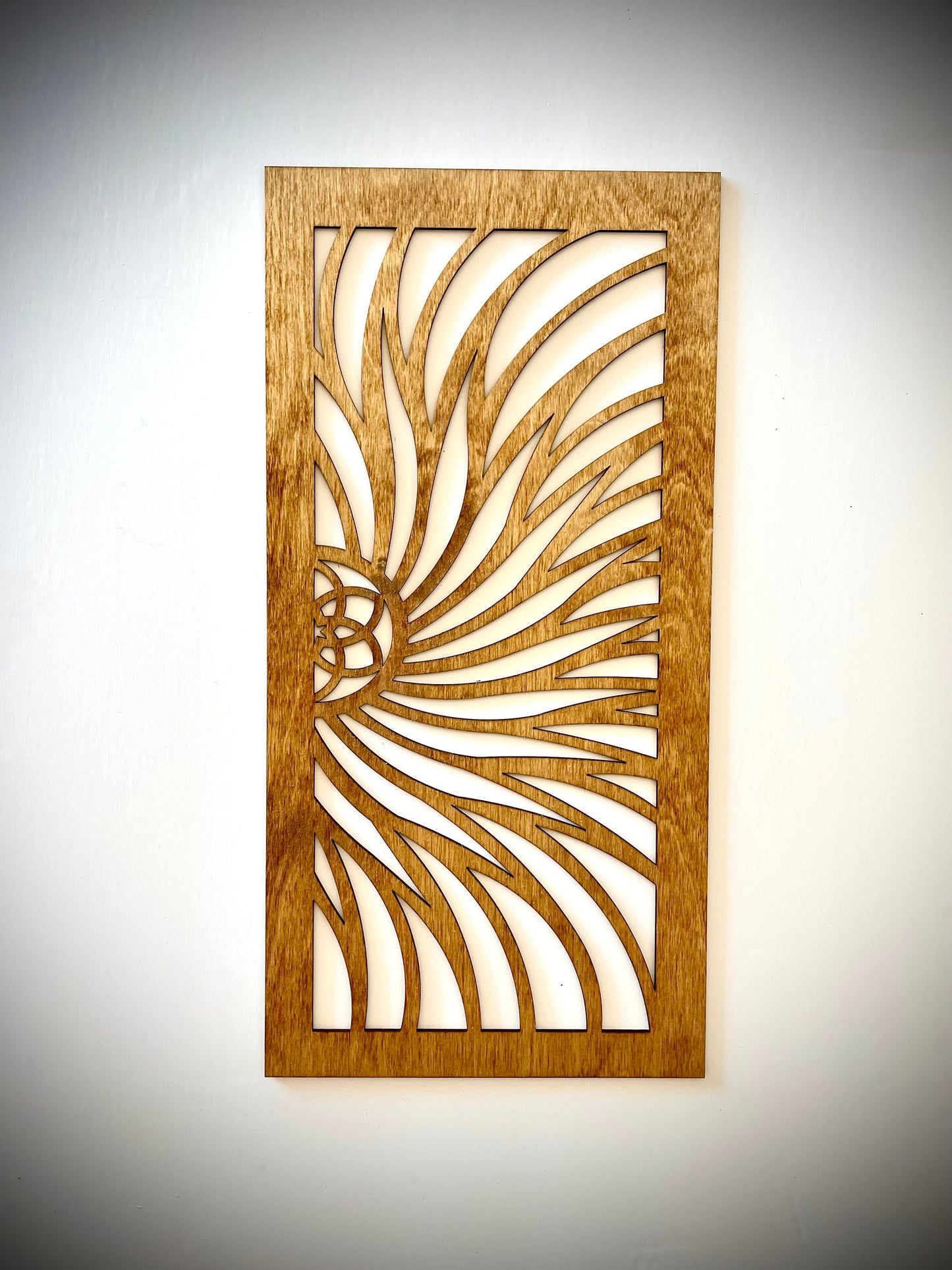 Boho Star Fire Spiral Flower Wood Wall Art | 2-Panel Set | Multiple Sizes & Finishes