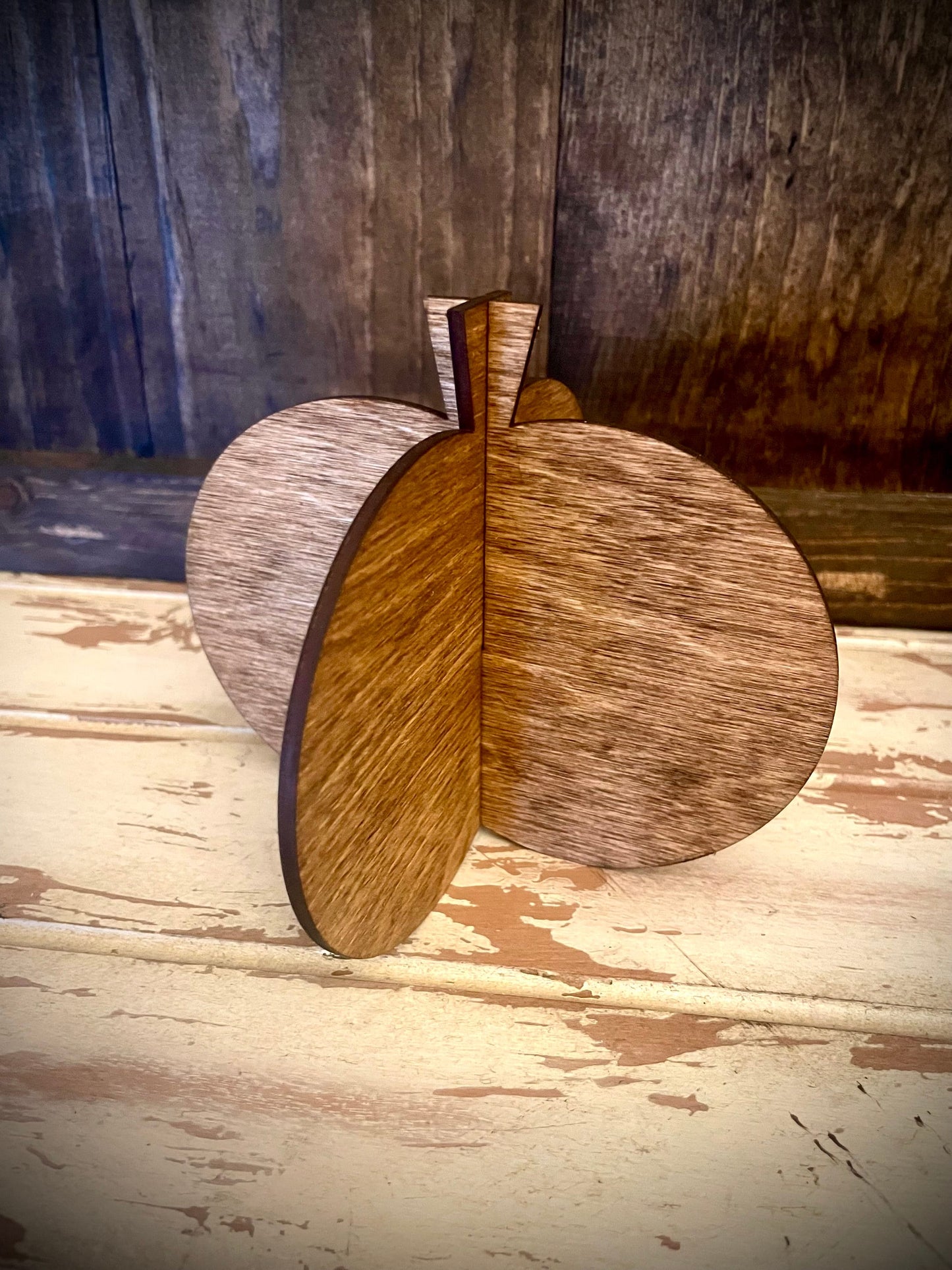 Fall Pumpkin Wood Tabletop Decor | Thanksgiving & Halloween | 7 Sizes, 12 Finishes