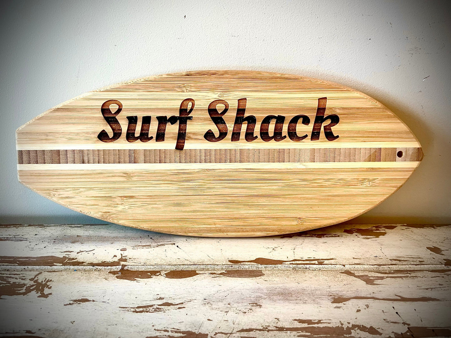 Personalized Mini Surfboard Charcuterie & Serving Board | Custom Engraving | Disney Aulani Autograph Board