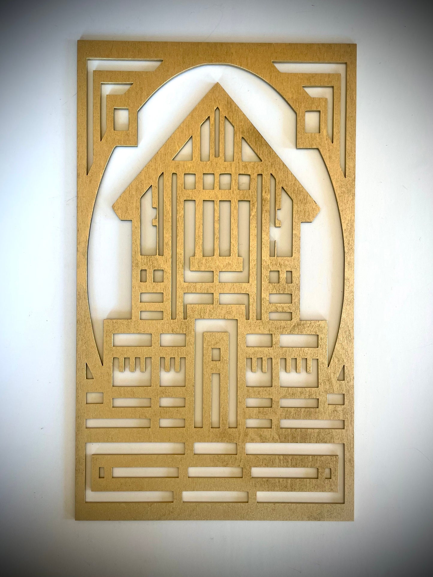 Boho Modern Houses Wood Wall Art | 3-Panel Set | Multiple Sizes & Finishes | Style AB