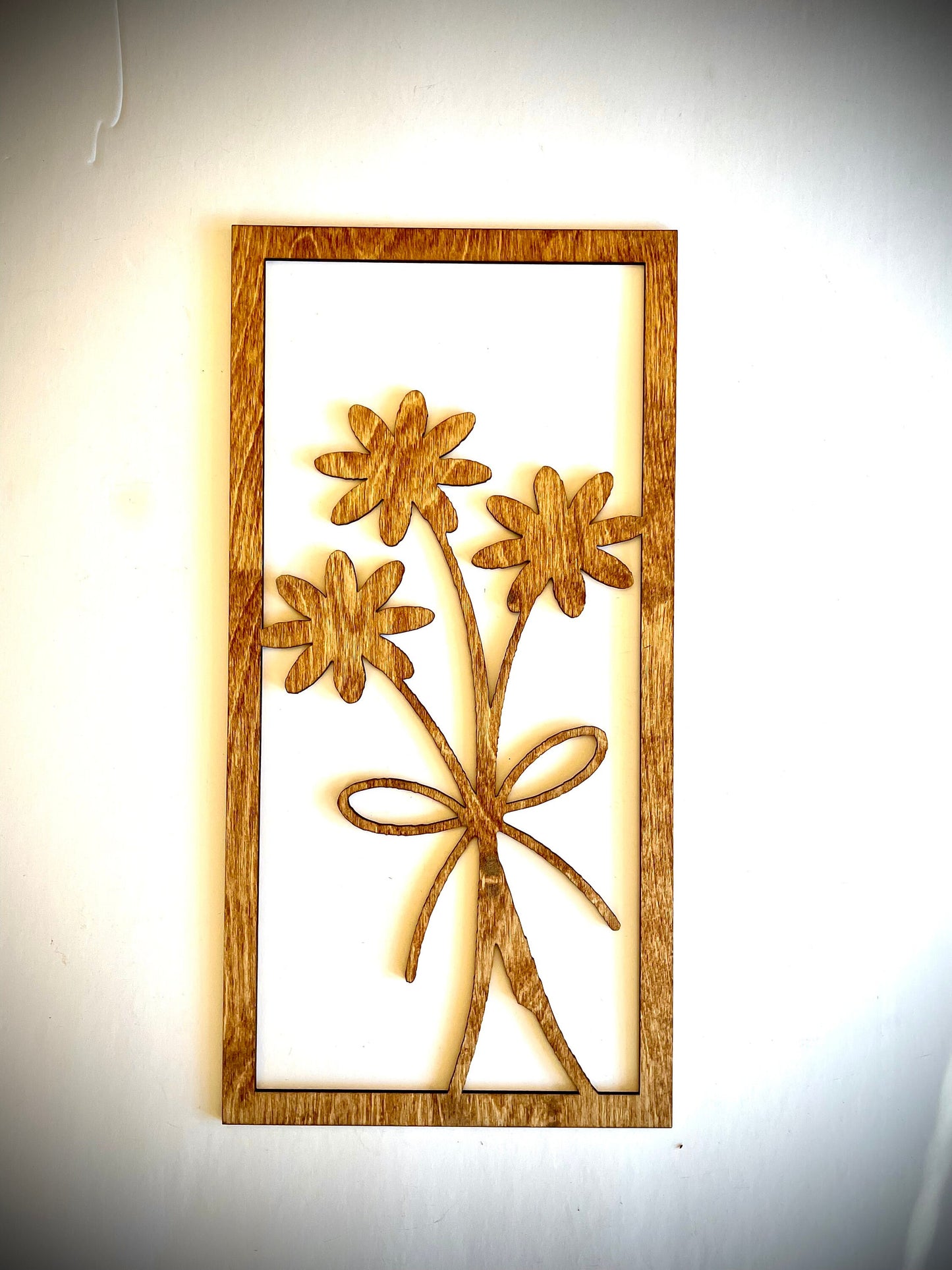 Boho Daisy Wood Wall Art | 3-Panel Set | Multiple Sizes & Finishes