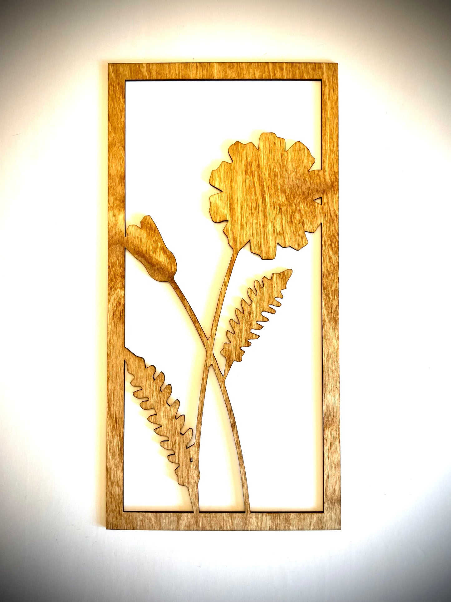 Boho Wildflower Wood Wall Art | 3-Panel Set | Multiple Sizes & Finishes
