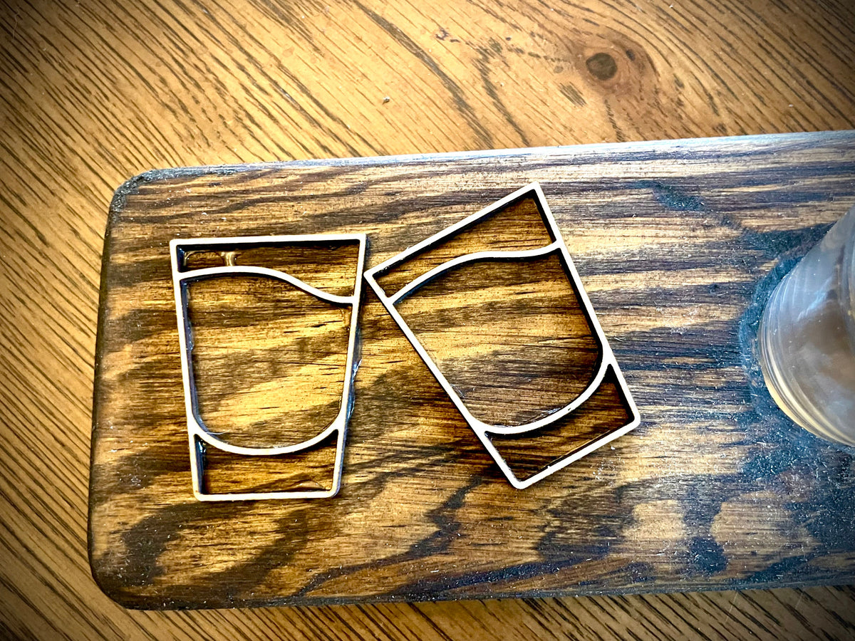 Custom Rustic Distressed Mini Shotski Shot Board | Personalized Raised Lettering | Weddings & Vacations