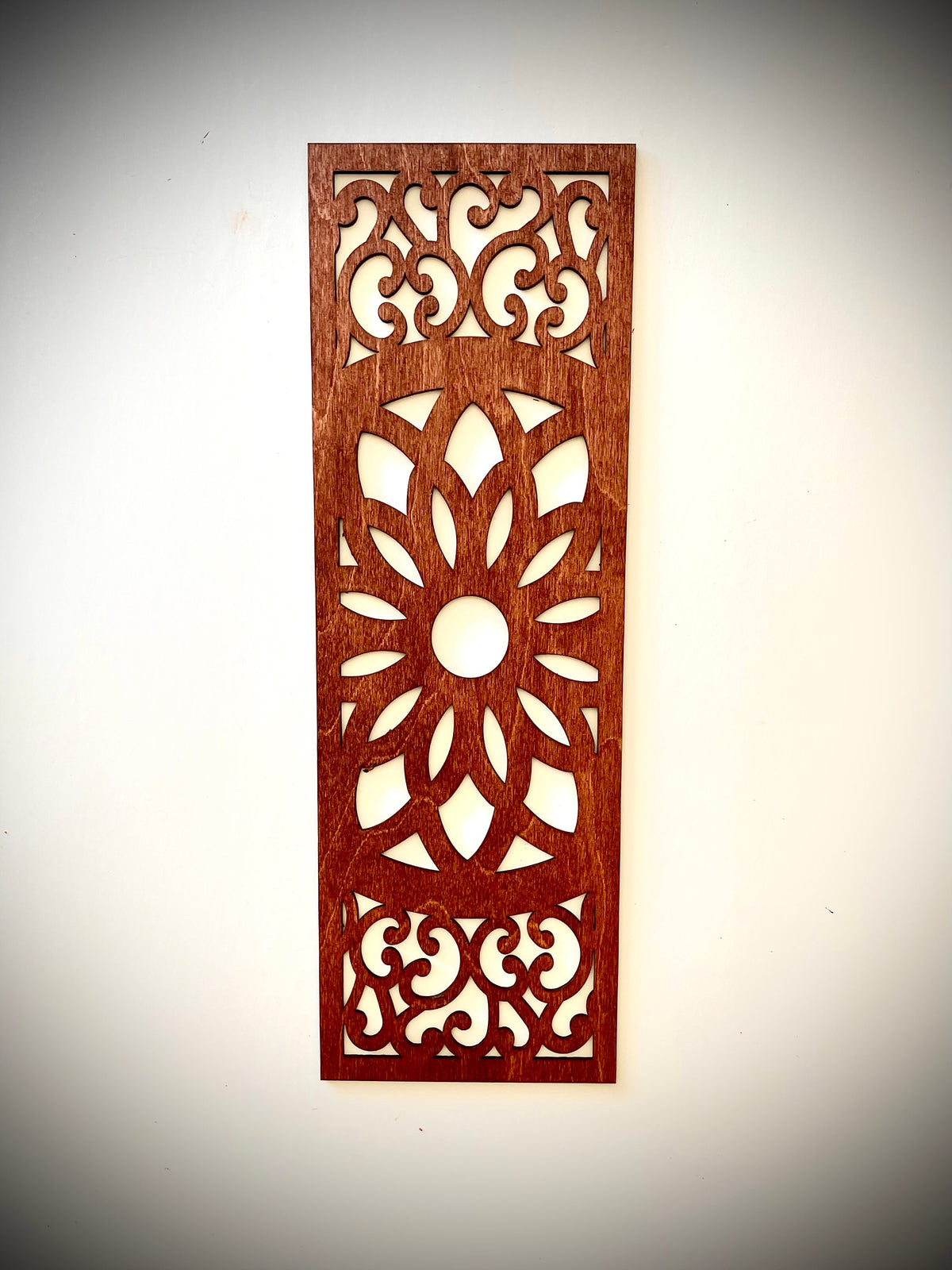 Flower Mandala Wood Wall Art | 3-Panel Set | Multiple Finishes | Style 2021-004