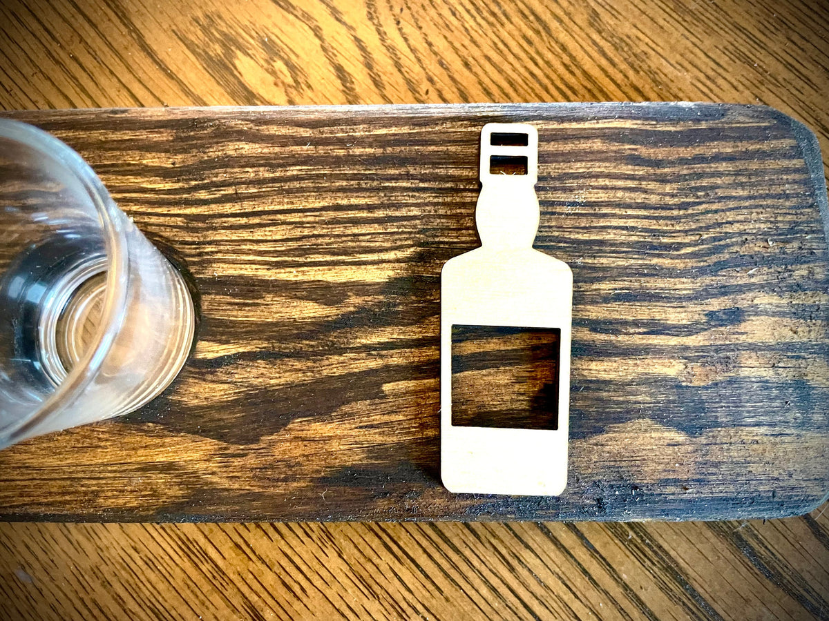 Custom Rustic Distressed Mini Shotski Shot Board | Personalized Raised Lettering | Weddings & Vacations