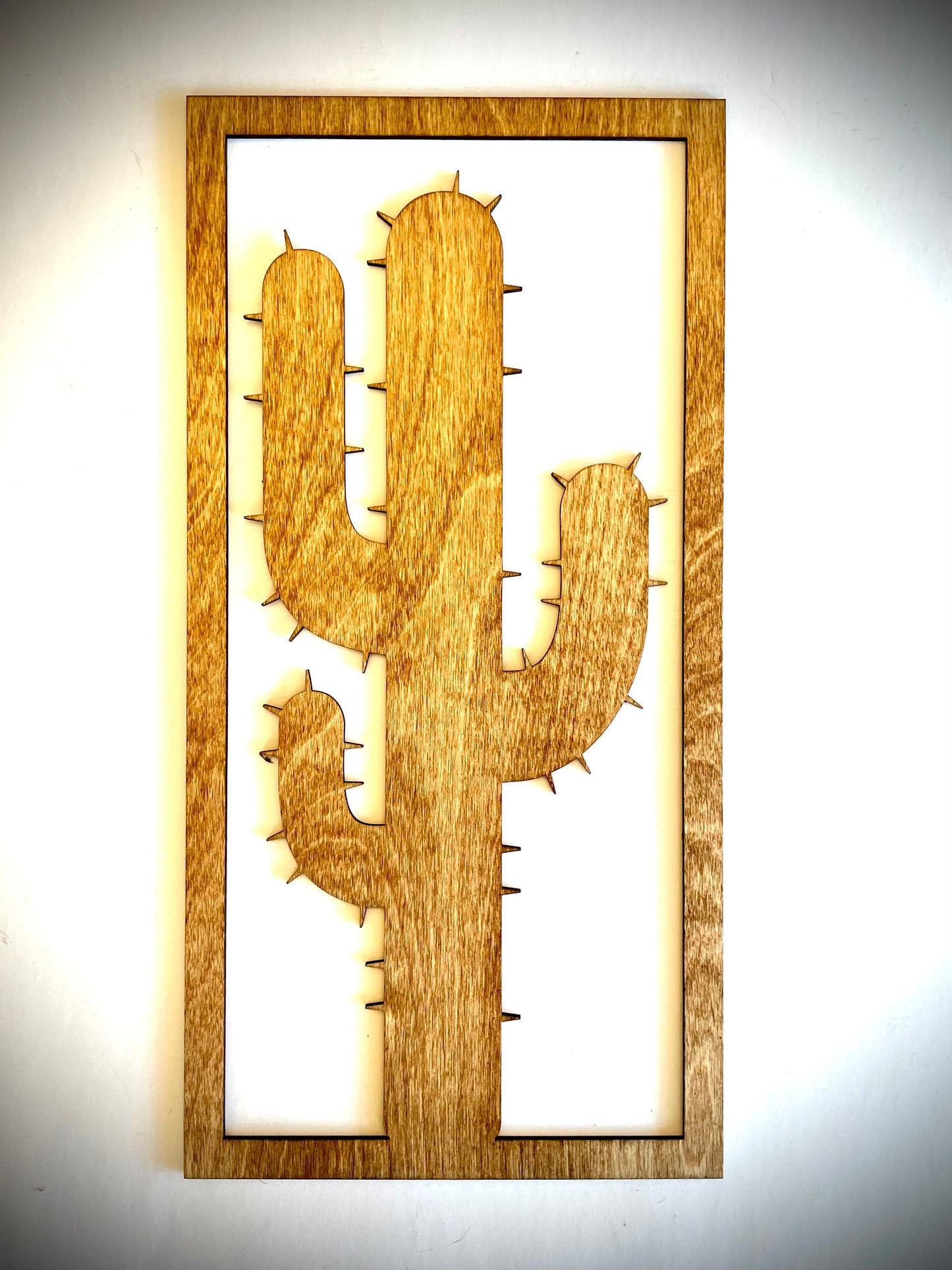 Saguaro Cactus Wood Wall Art | 3-Panel Set | Multiple Sizes & Finishes