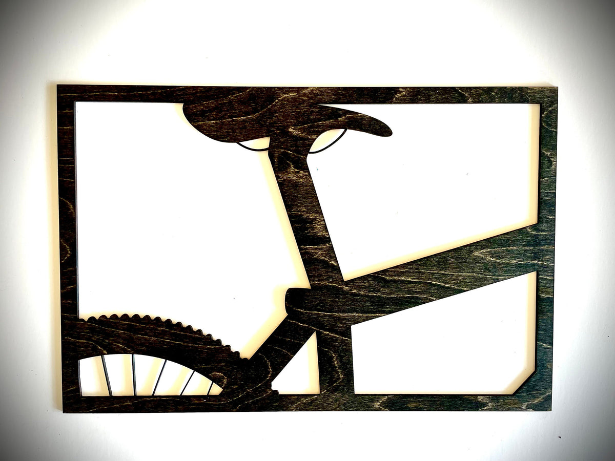 Mountain Bike Triptych Wood Wall Art | 3-Panel Set | Multiple Finishes