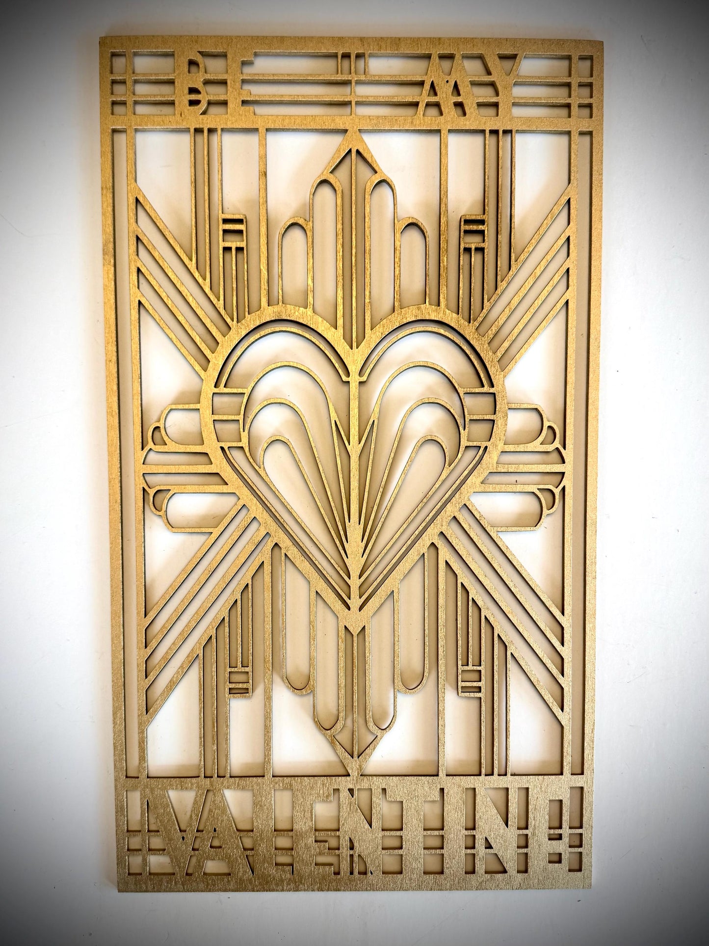 Boho Modern Art Deco LOVE THEMED wood wall art, 3 panel set available in multiple sizes and finishes