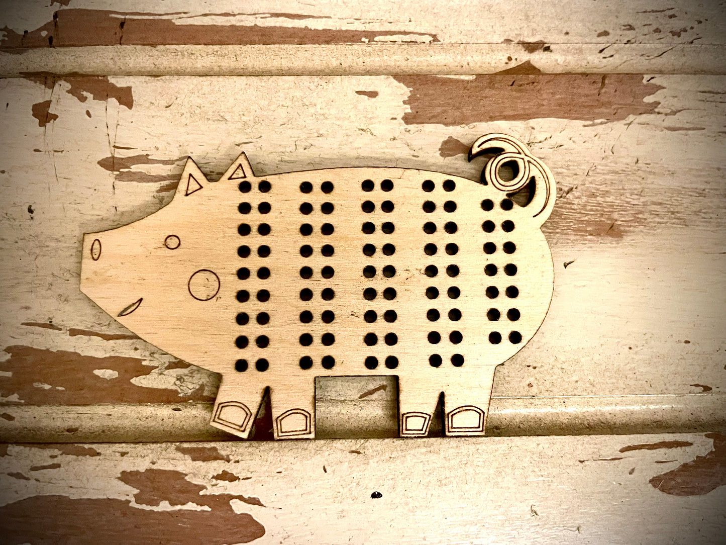 Cross Stitch Pig Wood Blanks | Assorted Quantities