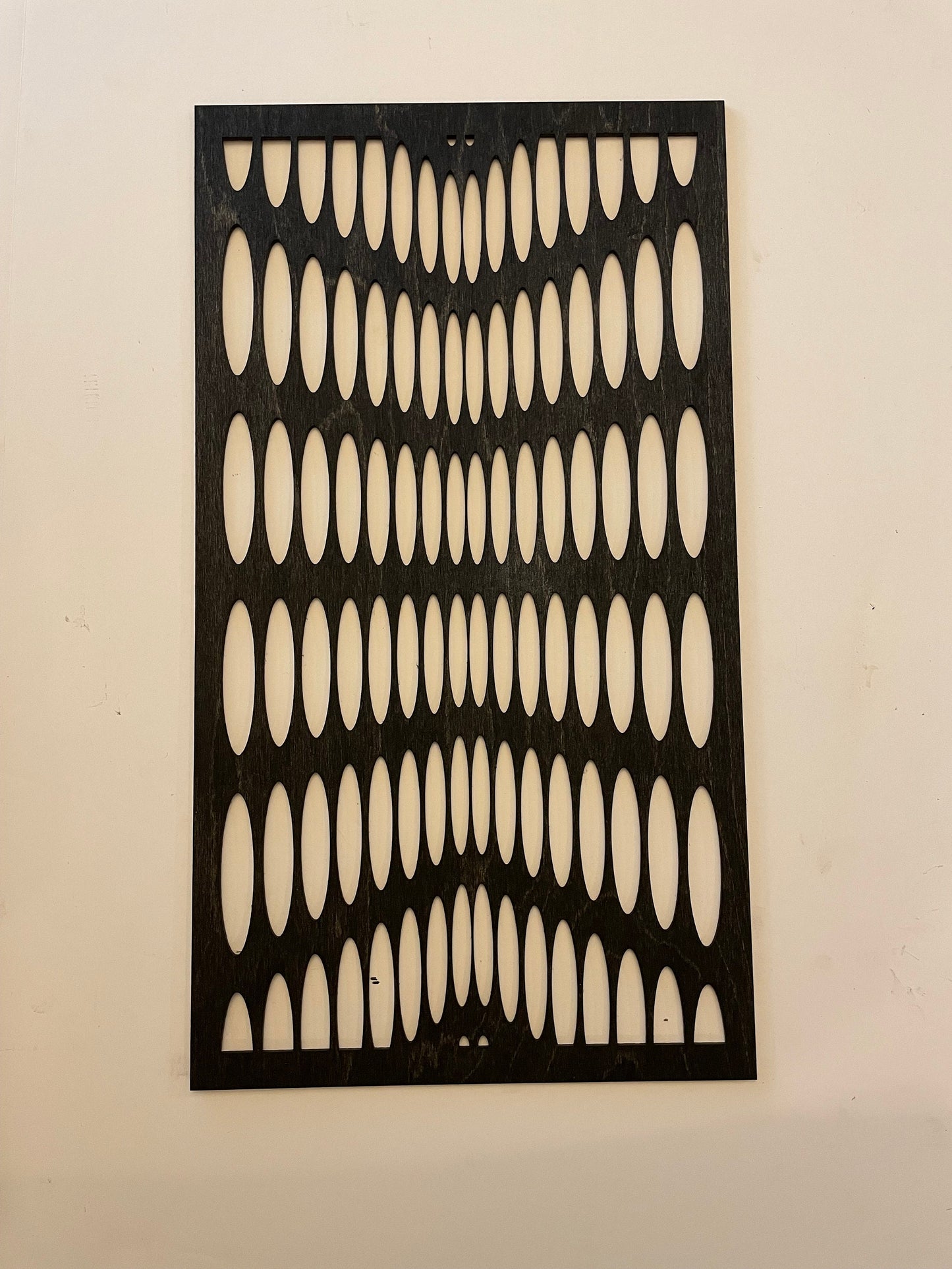 Optical Illusion Geometric Wood Wall Art | 3-Panel Set | Multiple Sizes & Finishes | Style C