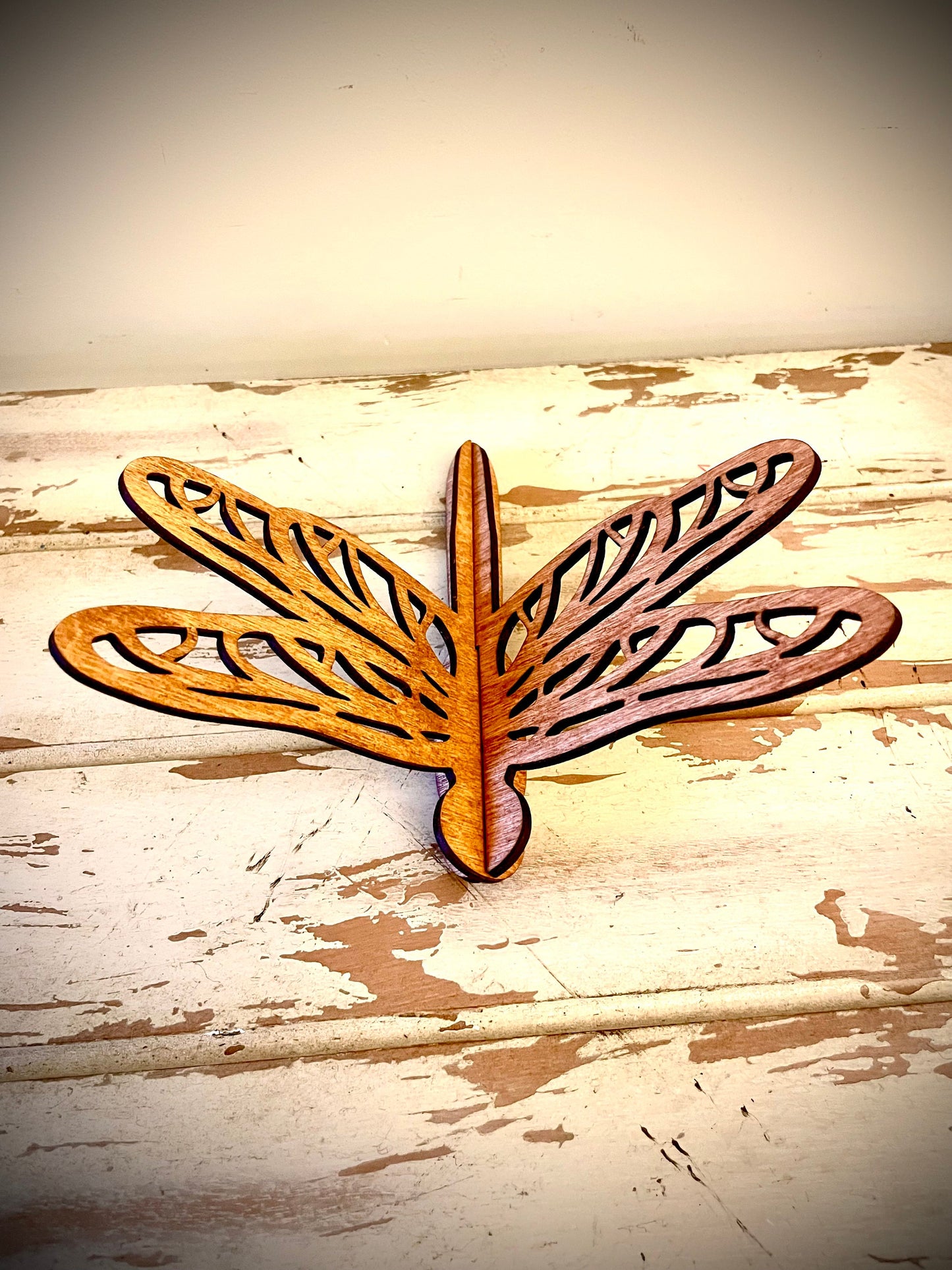 3D Dragonfly Wood Tabletop Decor | Wedding Centerpiece | 5 Sizes, 12 Finishes