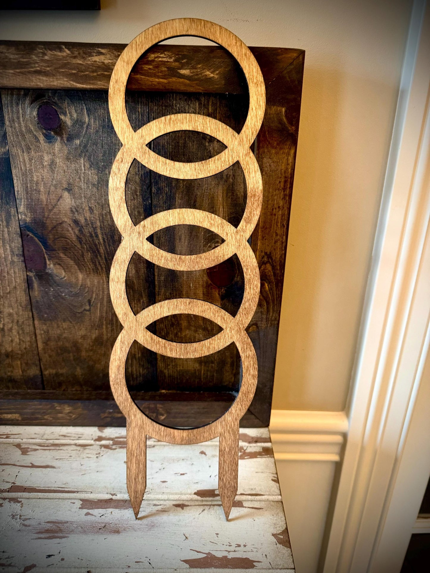 GIANT 18" Boho Indoor Plant Trellis | Large Circle Pattern | 12 Finishes