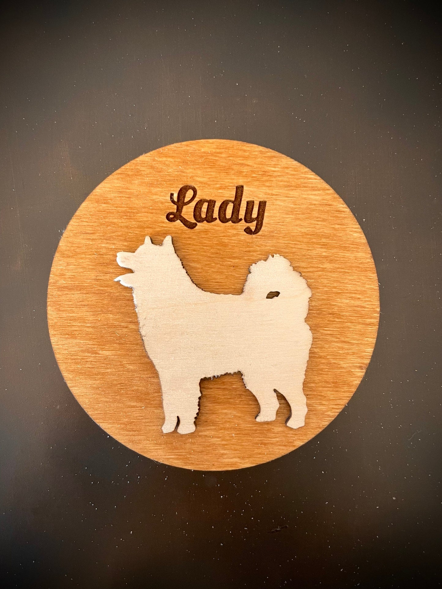 Alaskan Malamute Dog Breed Wood Refrigerator Magnet | 12 Finishes | Dog Lover Gift