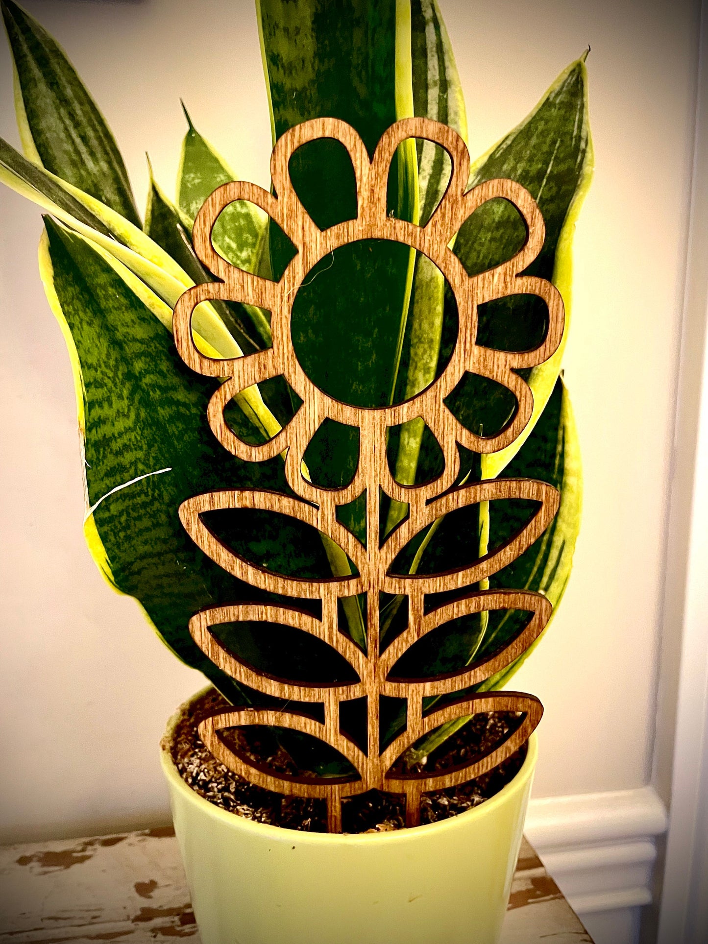 Boho Indoor Plant Trellis | Flower | Multiple Sizes & Finishes | Style E