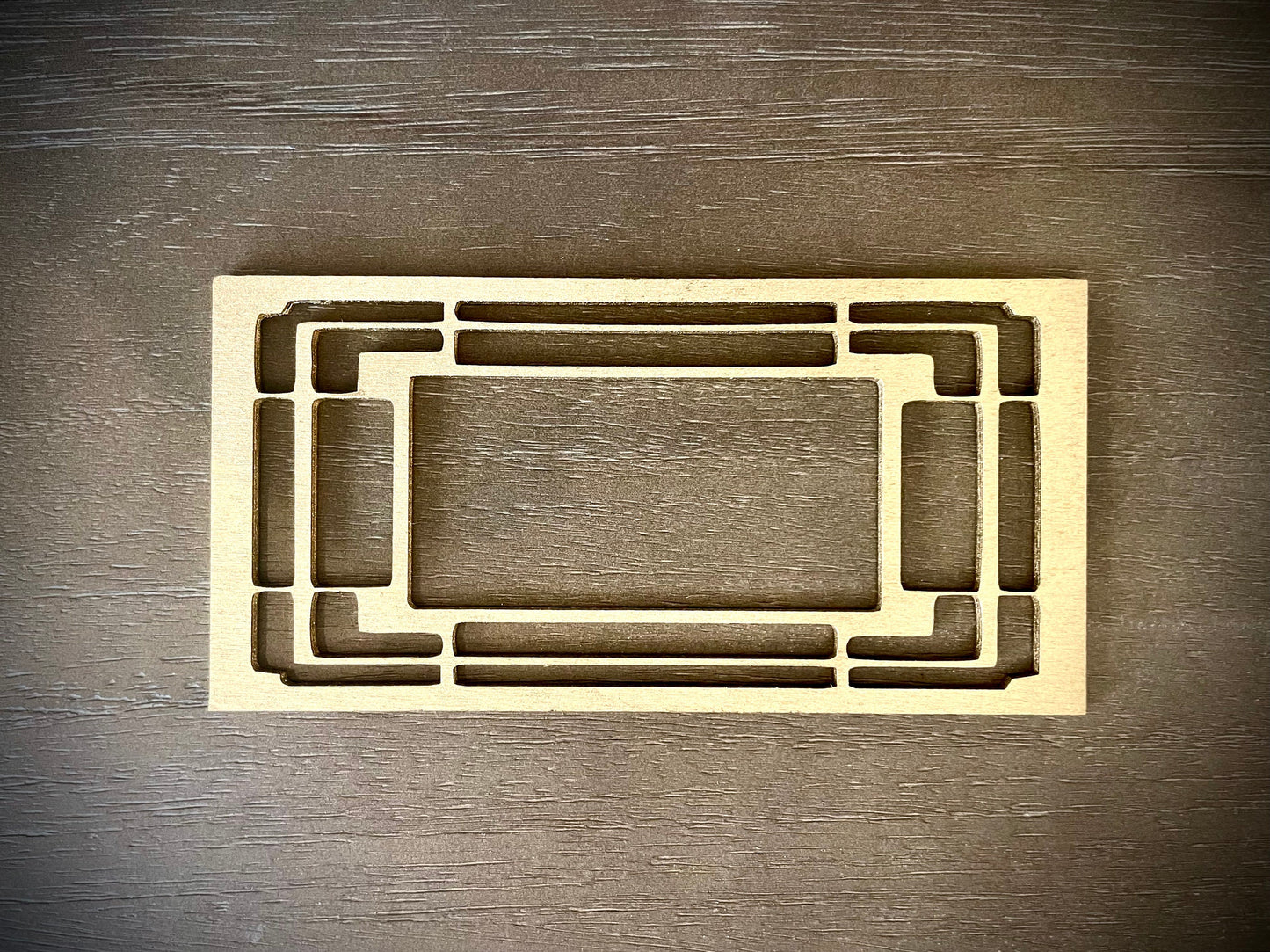 Boho Modern Art Deco Art Deco wood drawer knob or pull accent available in natural or 14 other finishes.  2 pieces. Set X