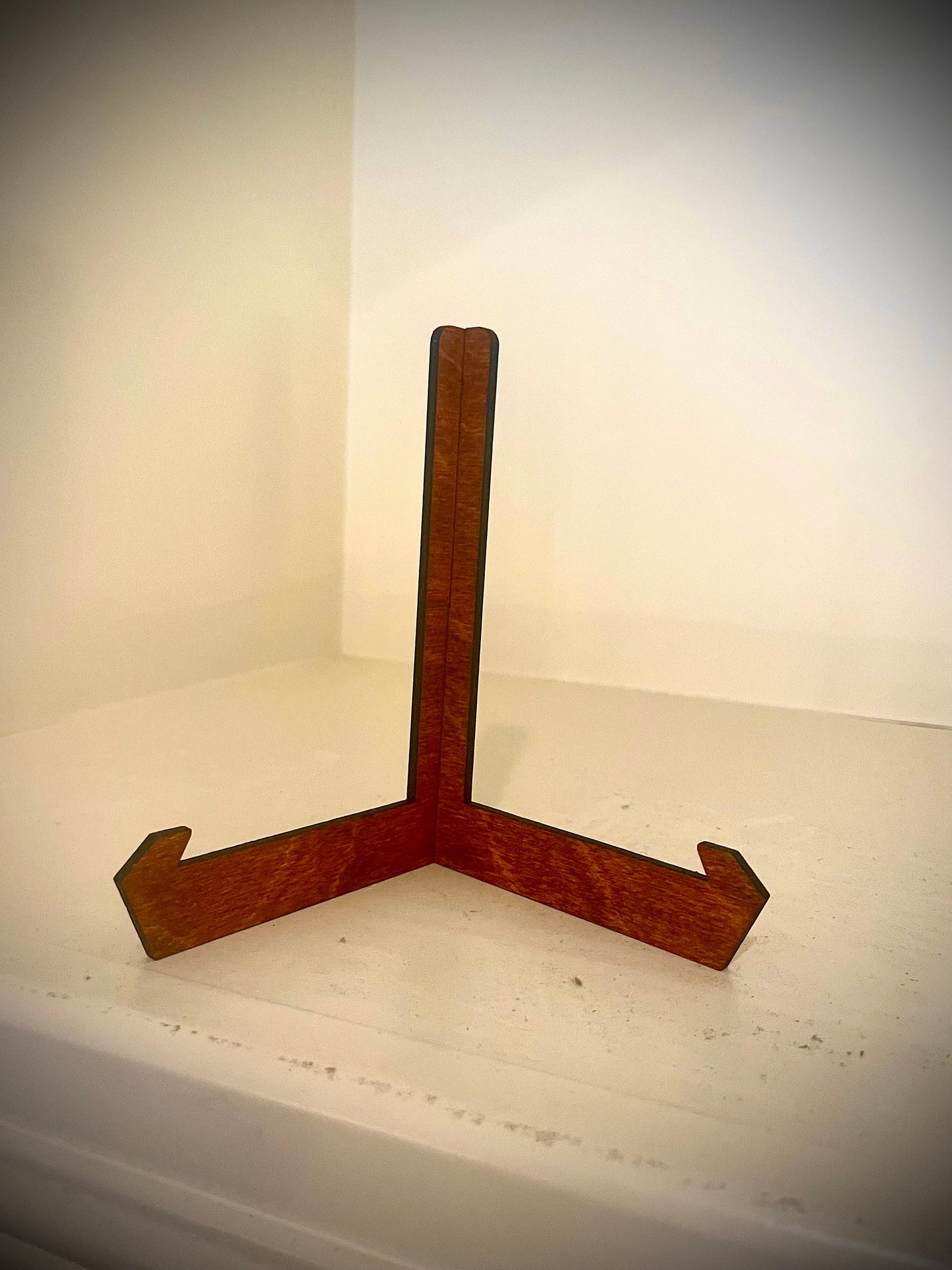 Wide Stance Wood Display Easel | Art, Photo & Plate Stand | 5 Sizes, 12 Finishes