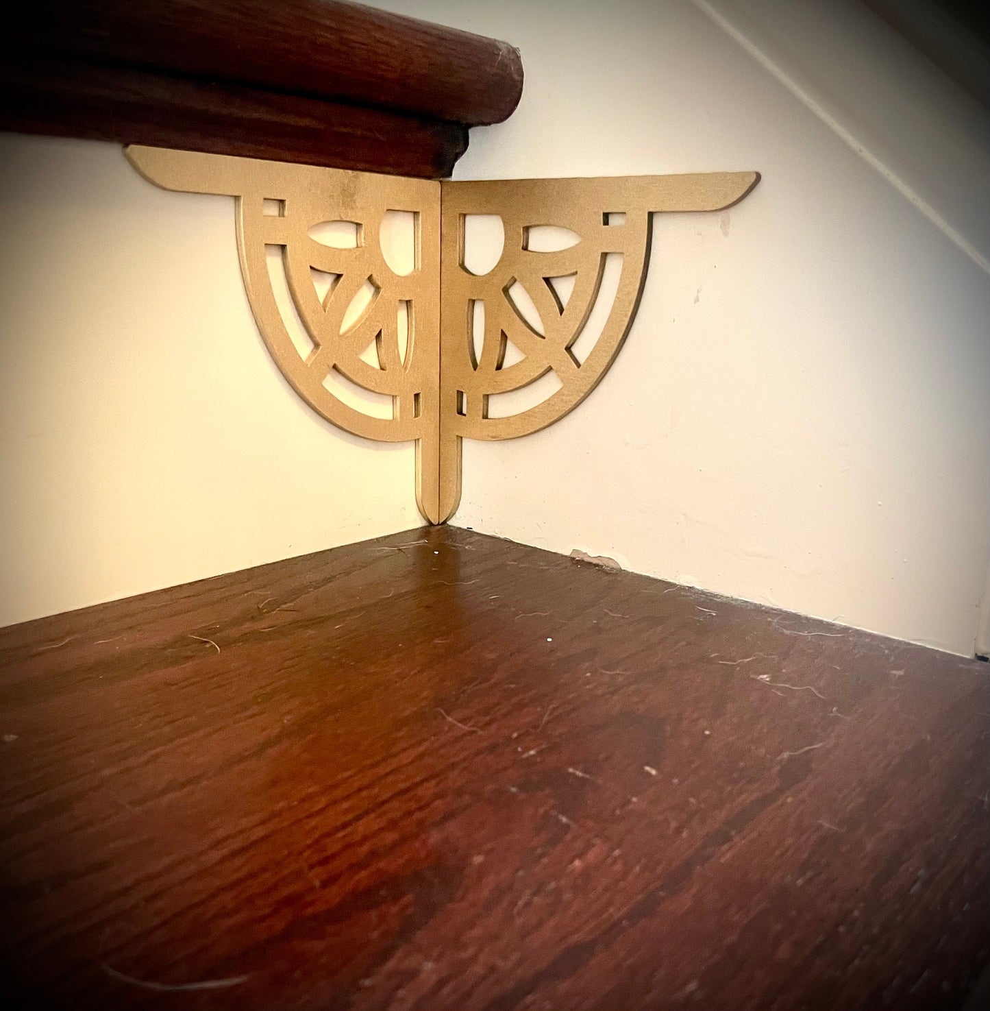 Art Deco art deco staircase corner accents / embellishments (set of 4) available in multiple finishes-style K