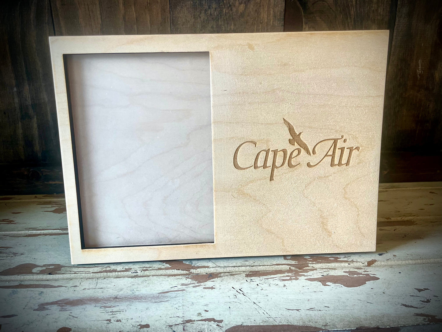Custom Team & Corporate Logo Wood 5x7 Photo Frame | Portrait or Landscape