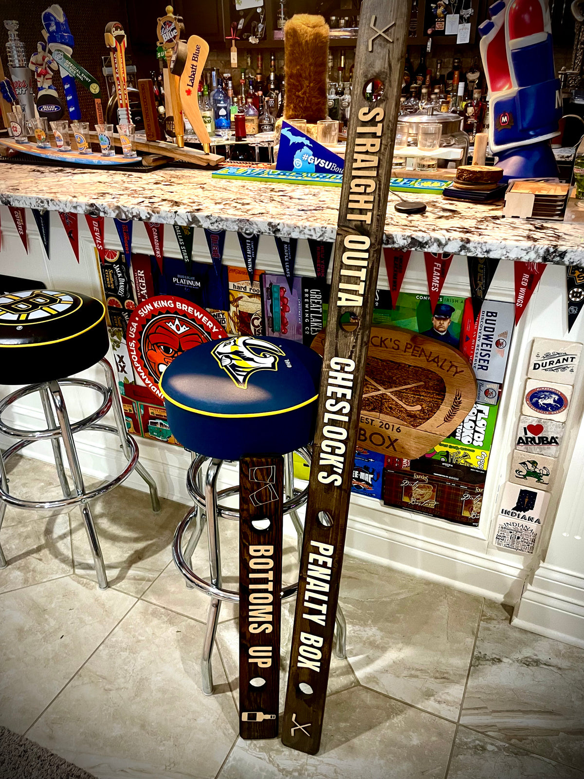 Custom Rustic Distressed Mini Shotski Shot Board | Personalized Raised Lettering | Weddings & Vacations