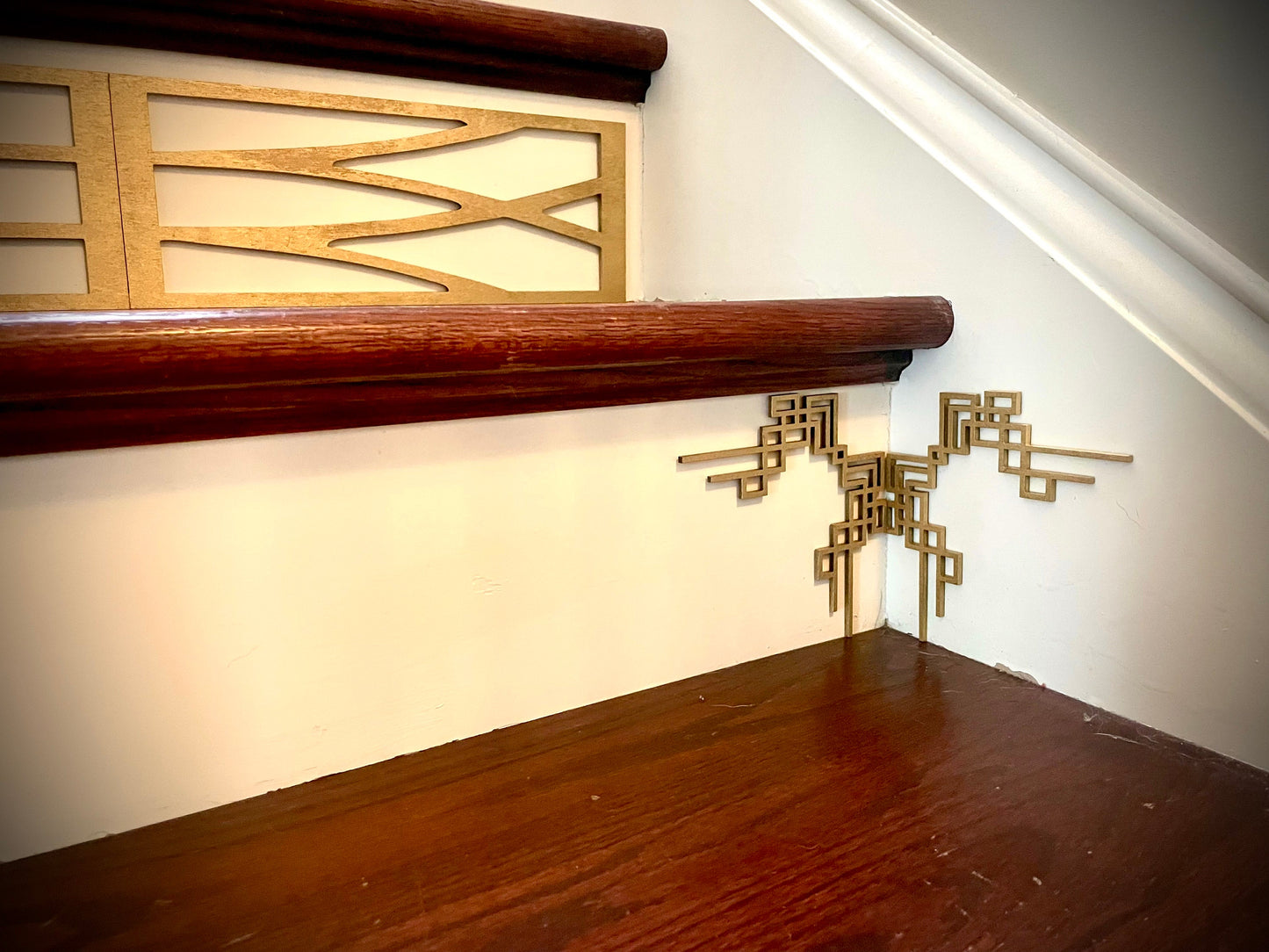 Art Deco art deco staircase accents | embellishments (set of 4)  Art Deco style N