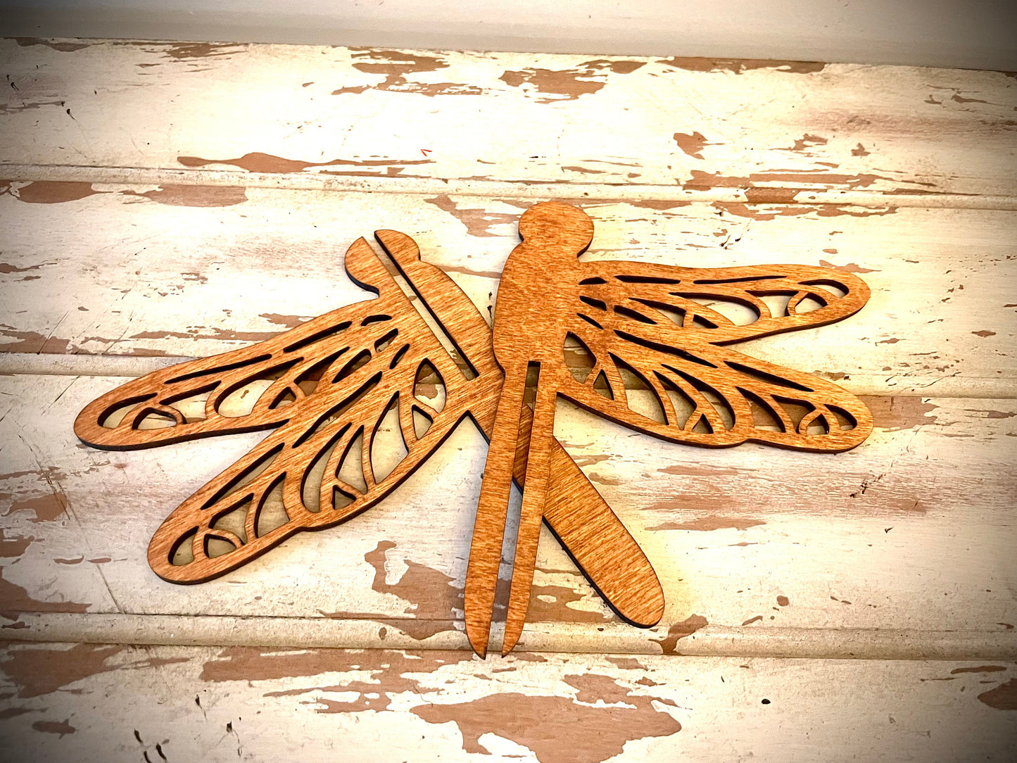 3D Dragonfly Wood Tabletop Decor | Wedding Centerpiece | 5 Sizes, 12 Finishes