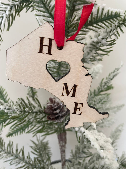 Ontario HOME Wood Ornament & Gift Tag | 12 Finishes | Province Pride Gift