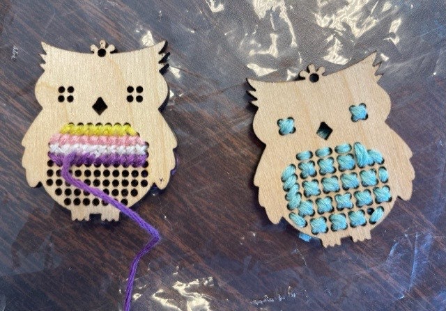 Cross Stitch Mini Owl Wood Blanks | Assorted Quantities
