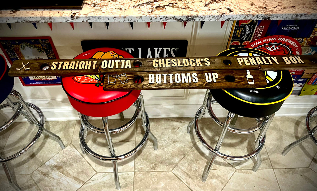 Custom Rustic Distressed Mini Shotski Shot Board | Personalized Raised Lettering | Weddings & Vacations