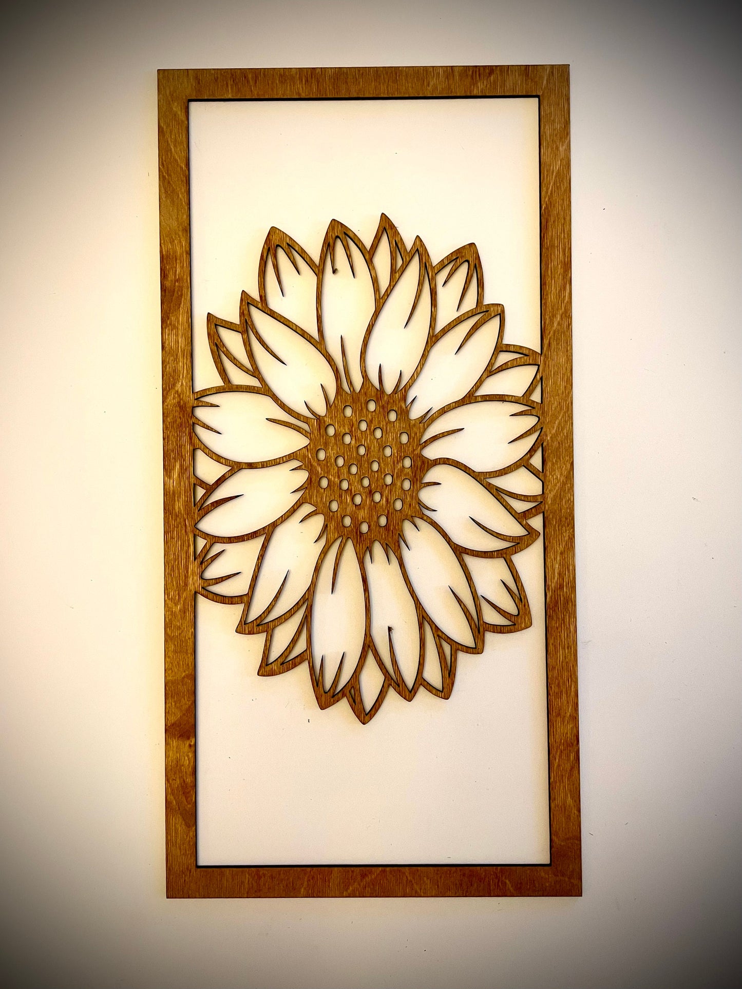 Sunflower Wood Wall Art | 3-Panel Set | Multiple Sizes & Finishes