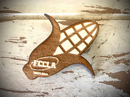 Custom Logo Wood Lapel Pin | Corporate, Club & Team | Personalized