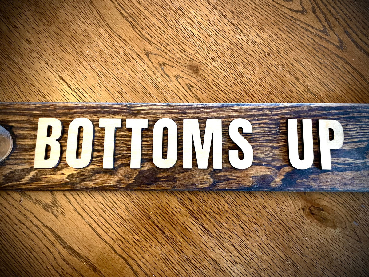 Custom Rustic Distressed Mini Shotski Shot Board | Personalized Raised Lettering | Weddings & Vacations