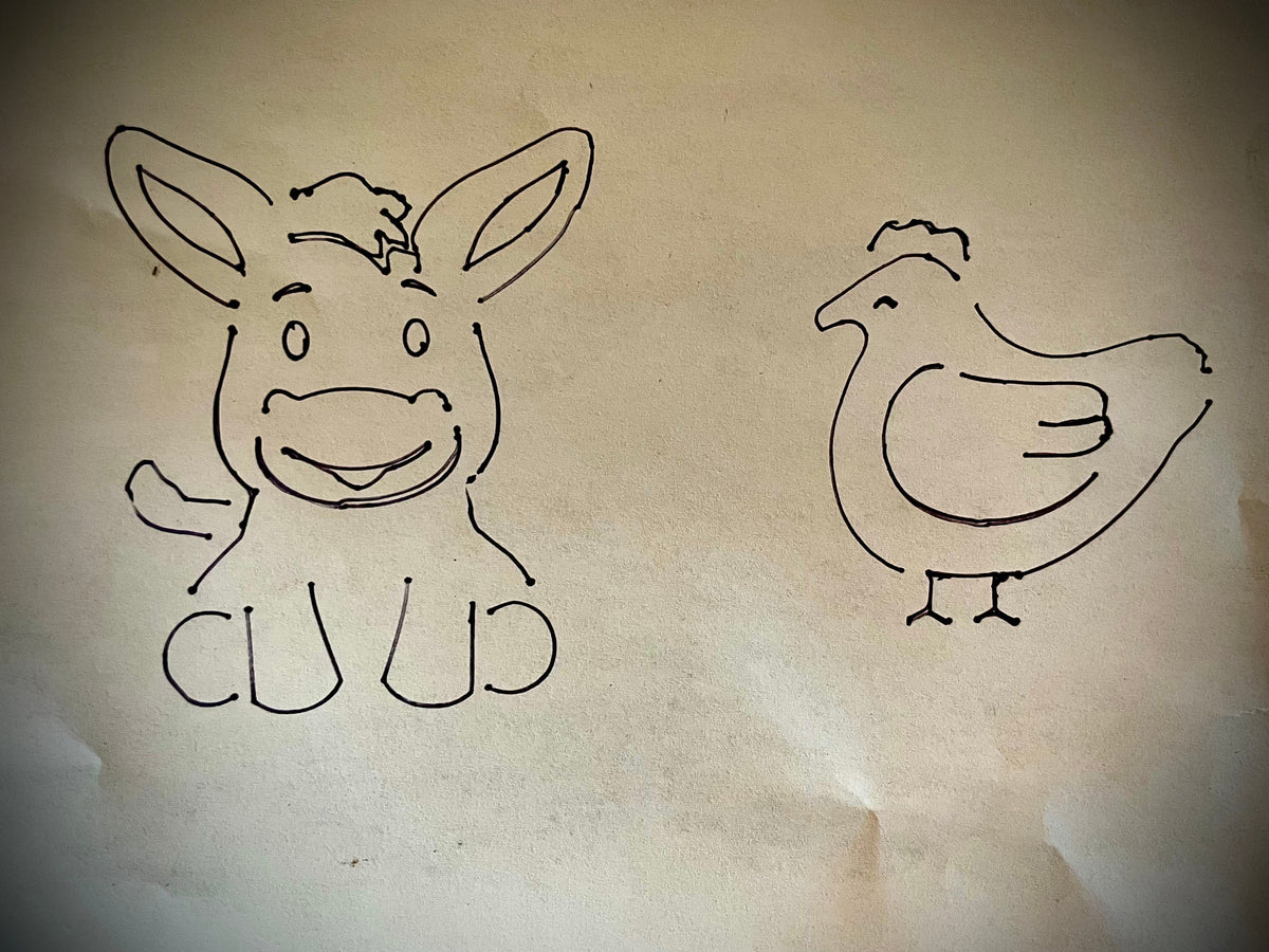 Farm Animal Laser Cut Wooden Stencils for Crafting & Drawing | Set of 14 or Individual