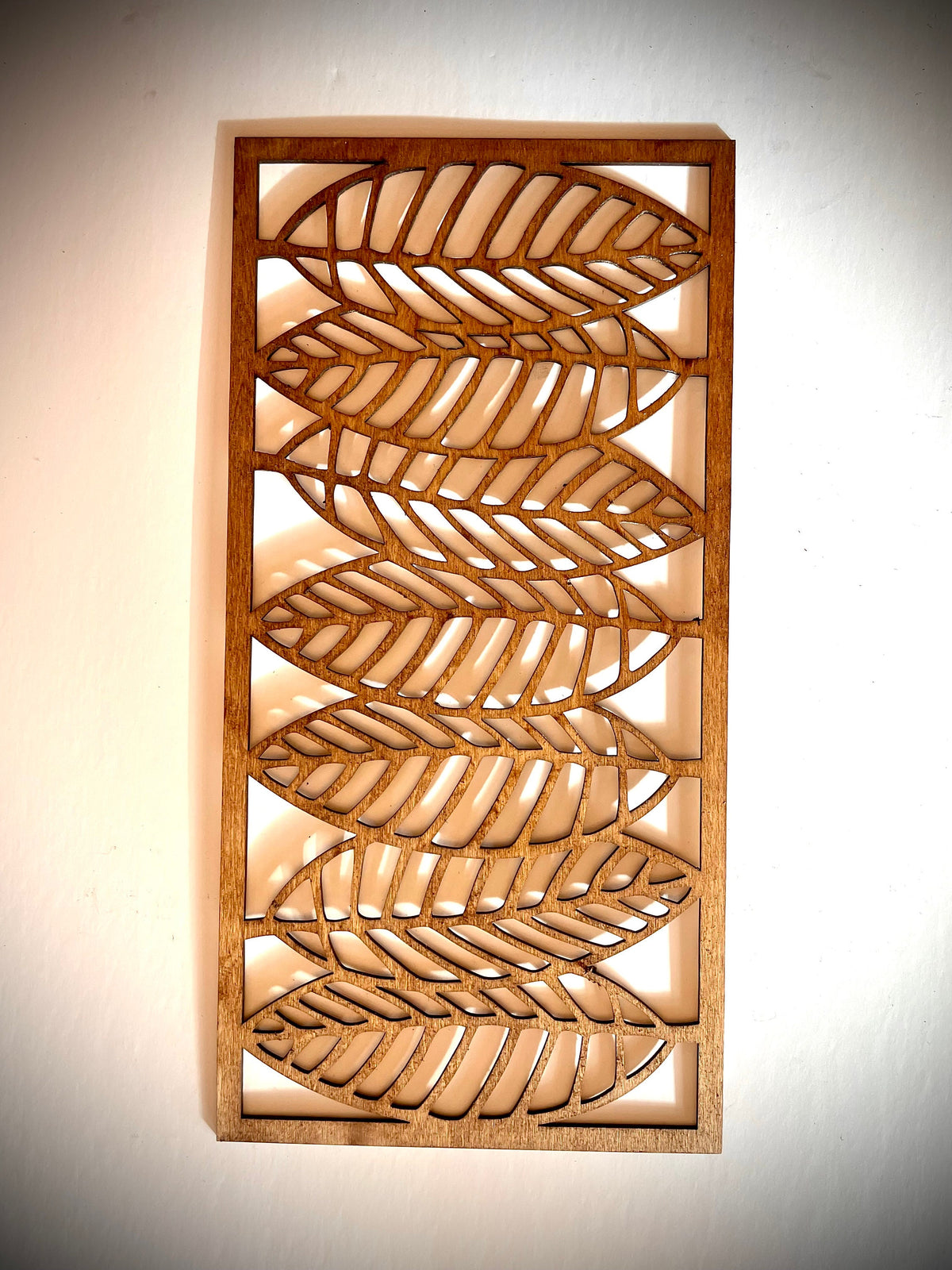 Boho Monstera & Banana Leaf Wood Wall Art 3-Panel Set - product view