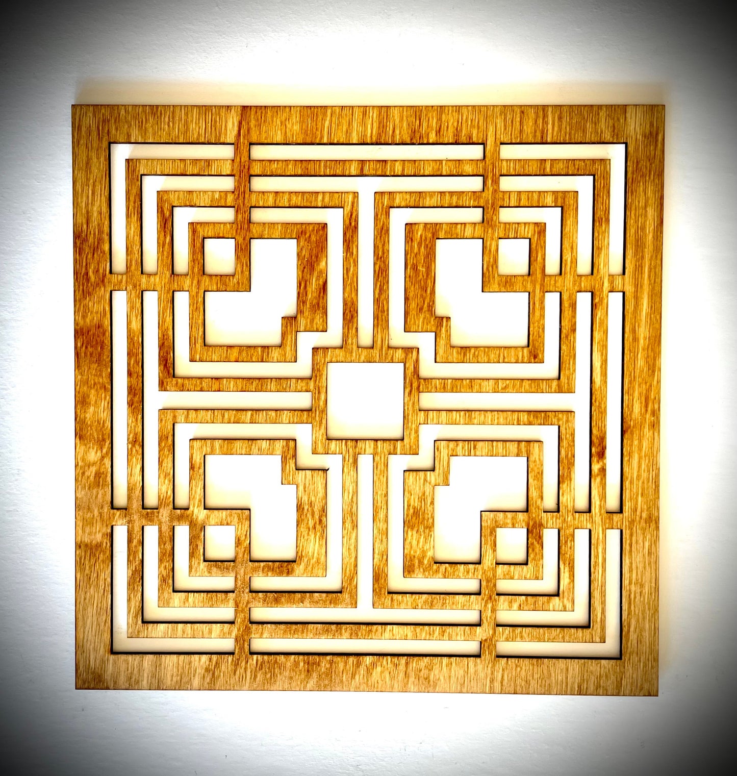 Boho Modern Art Deco Art Deco Geometry wood wall art, 4 panel in multiple sizes and finishes, decor wall art original F