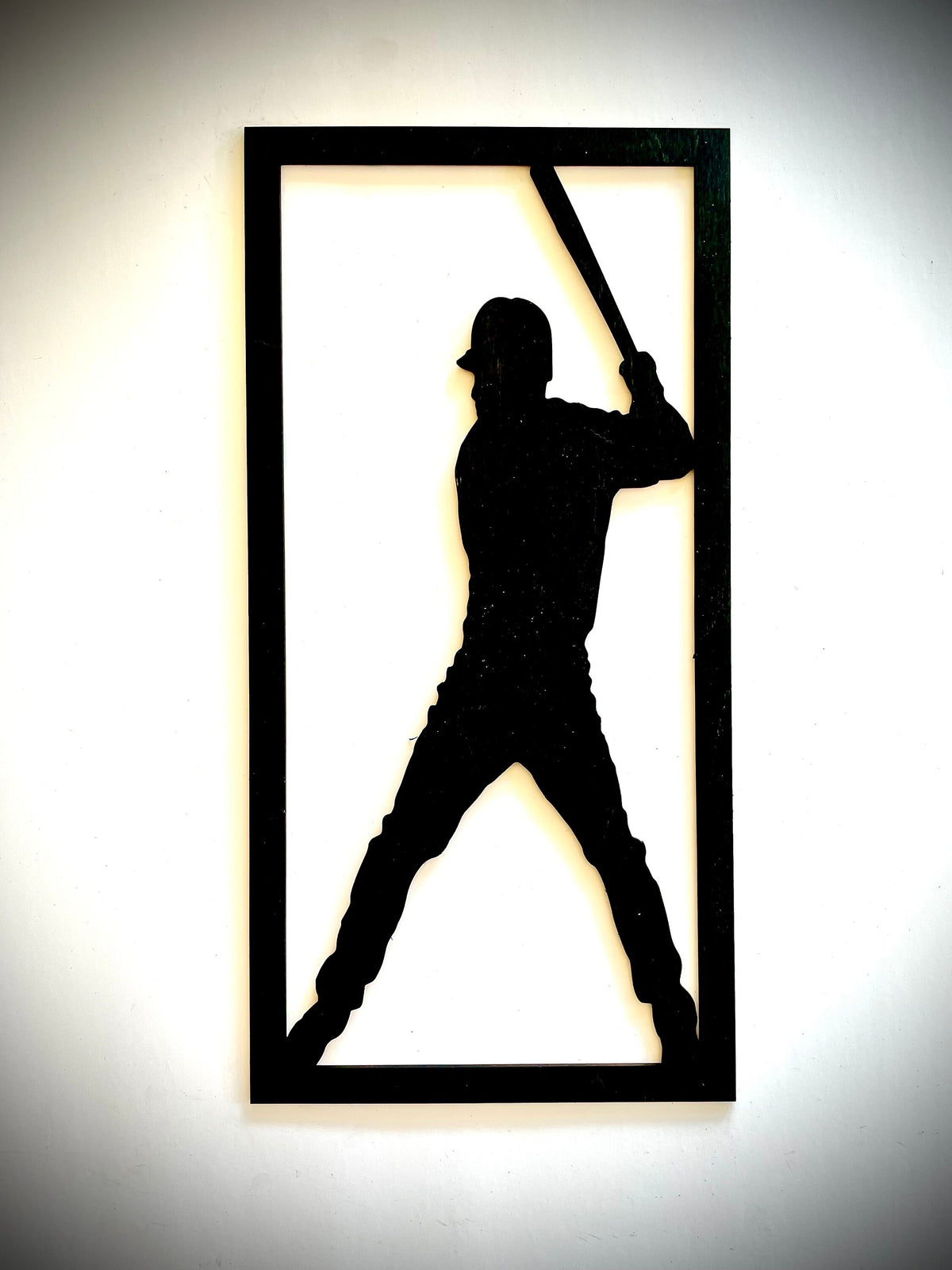 Baseball Player Wood Wall Art | 3-Panel Set | Multiple Sizes & Finishes