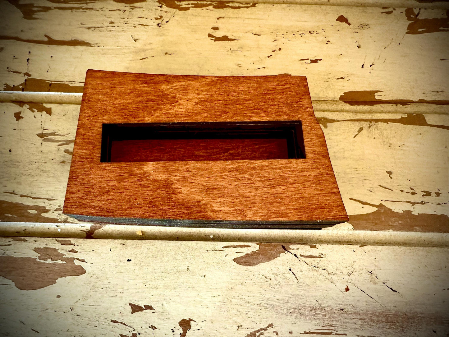 North Dakota Wood Business Card Holder | 12 Finishes | Office Gift
