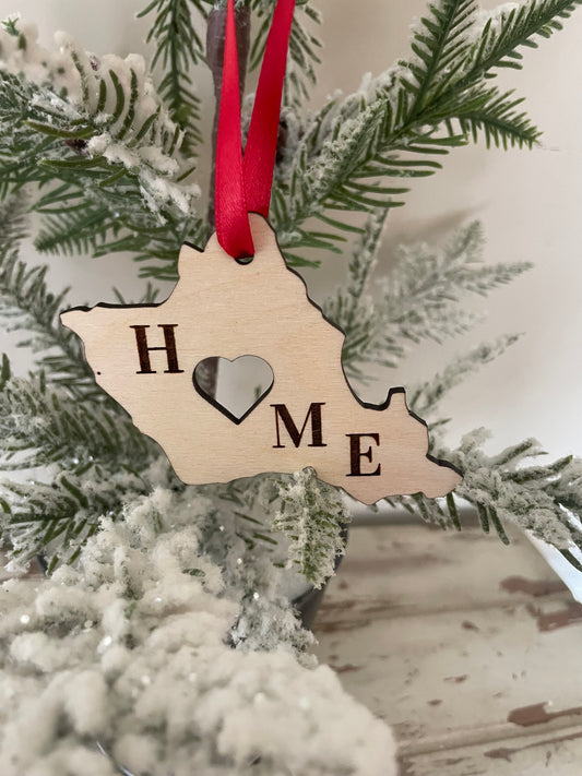 Hawaii - Oahu HOME Wood Ornament & Gift Tag | 12 Finishes | State Pride Gift