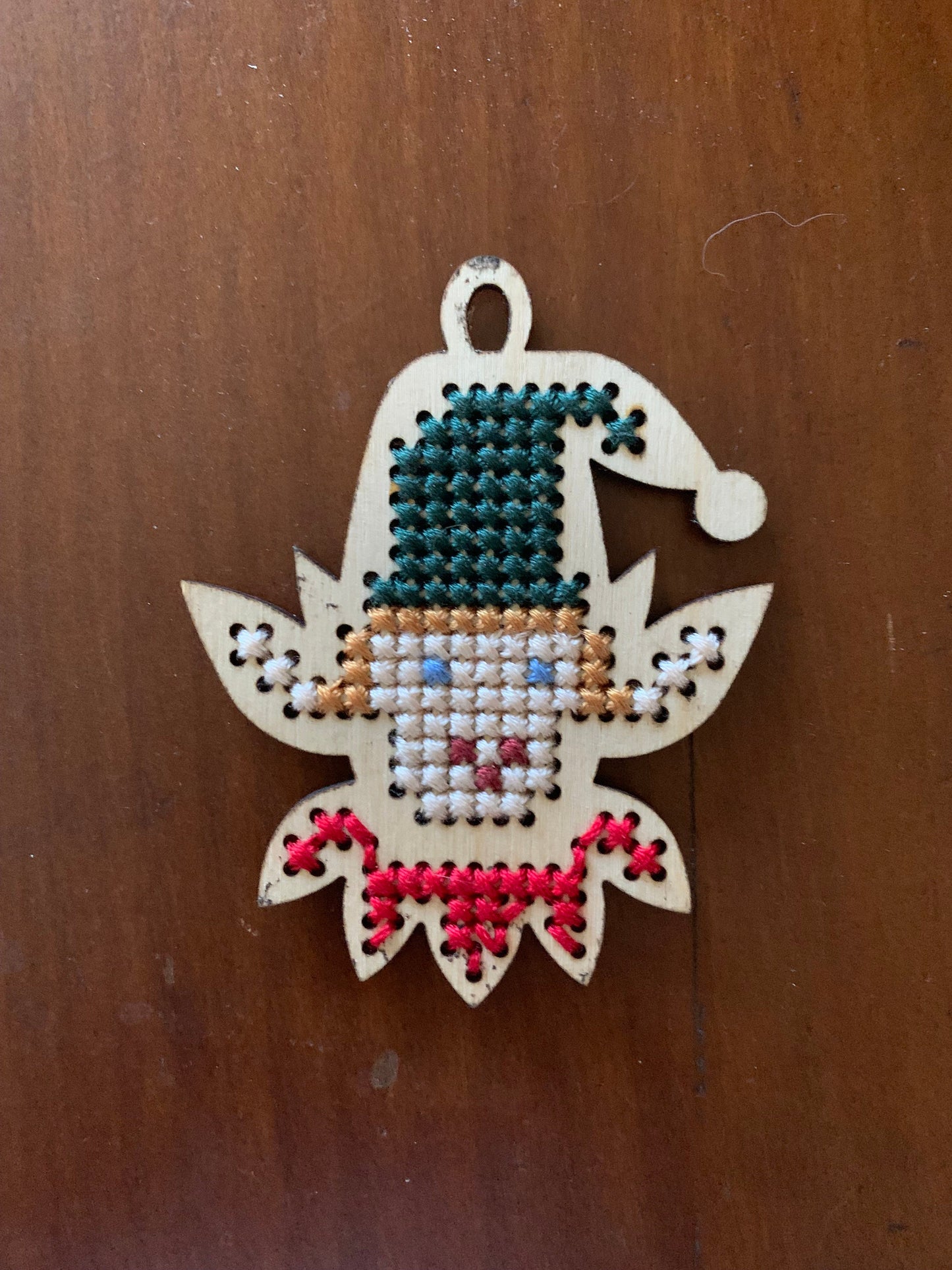 Cross Stitch Elf Christmas Ornament Wood Blanks | Assorted Quantities